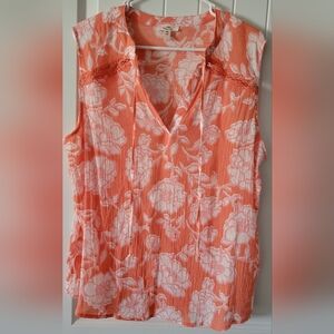 Como Vintage Floral Sleeveless Top